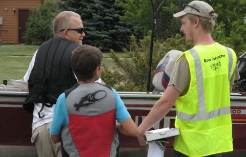 Boat Inspection. Photo: Nebraska Game and Parks Commission