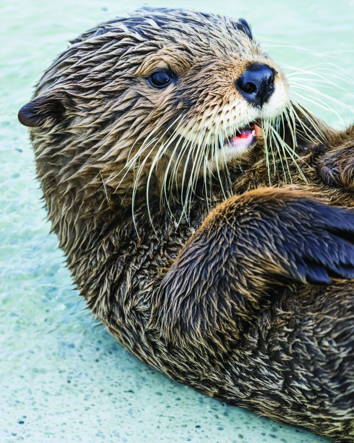 playful otter